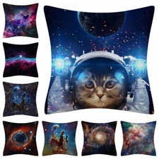 PILLOW COVER Galaxy Space Star Cosmos 2-Sided Bed Decorative Cushion Case 18x18"