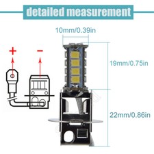 6V H3 PK22S LED Birne Lampe Weiß Taschenlampe Suchscheinwerfer Head Licht 6 Volt
