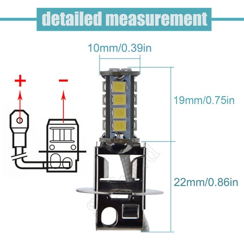 6V H3 PK22S LED Birne Lampe Weiß Taschenlampe Suchscheinwerfer Head Licht 6 Volt - Picture 3 of 10