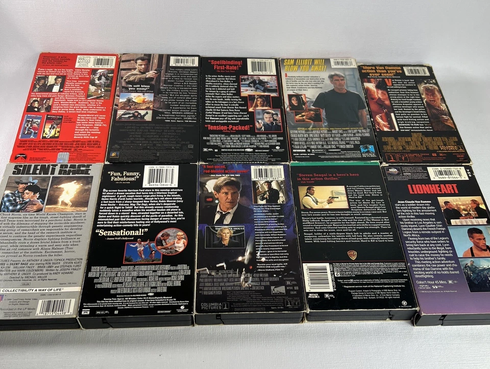 Action Packed Movie VHS Tape Lot of 10 Films - Image 2 of 4