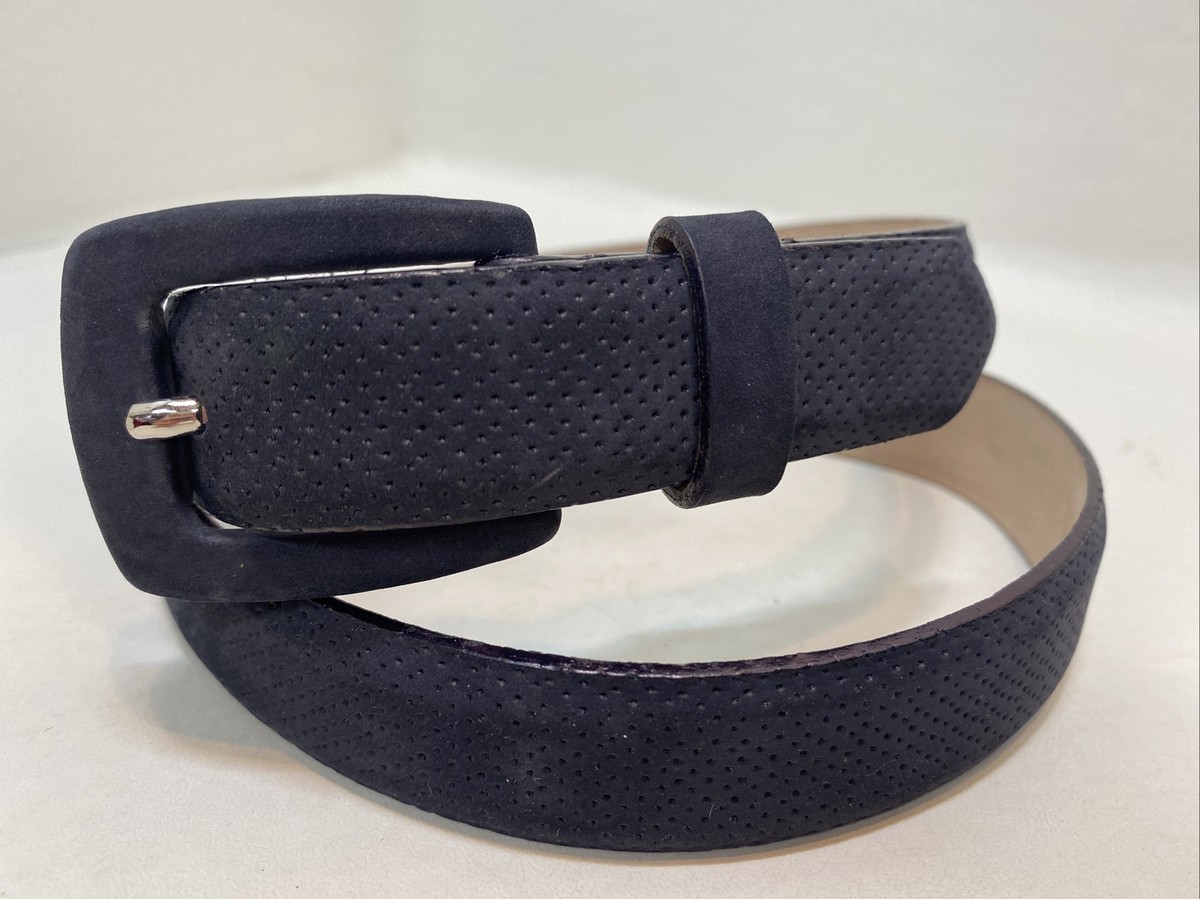 Tanner Beautiful Colorblock Genuine Leather Belt Womens Large Suede Patch ITALY‎ Petrified oak Wide Belt in Suede | TWP main image 2