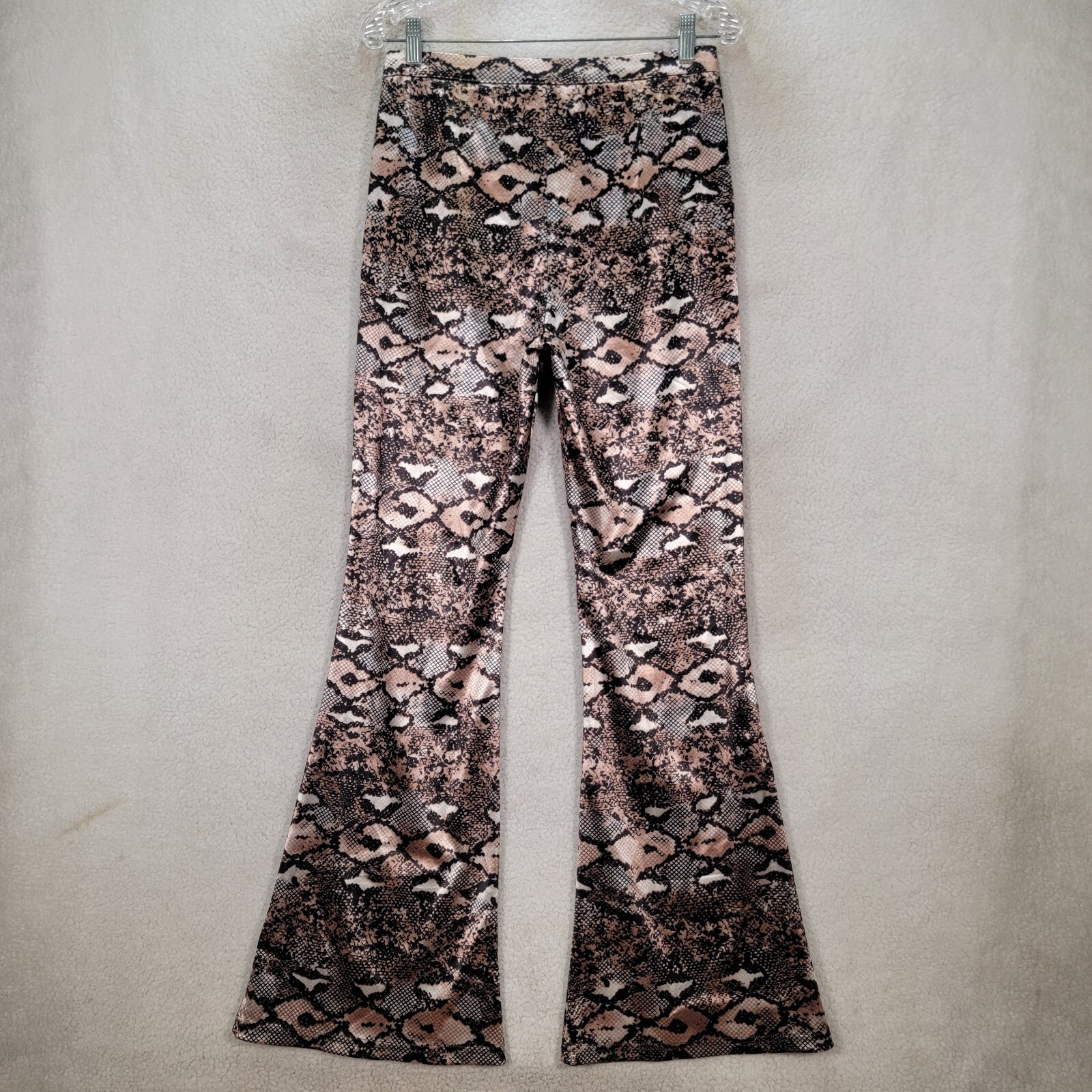 Brown Python Satin Womens Pants Stretch Festival … - image 18