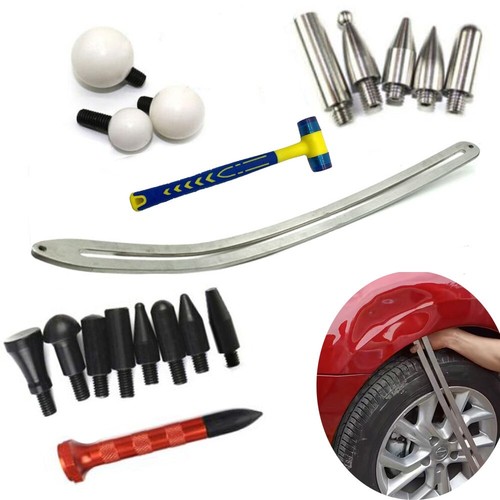 Herramientas de reparación de daños para guardabarros de automóvil barra plana, kit de eliminación de abolladuras automotrices, abolladura automática - Imagen 2 de 11