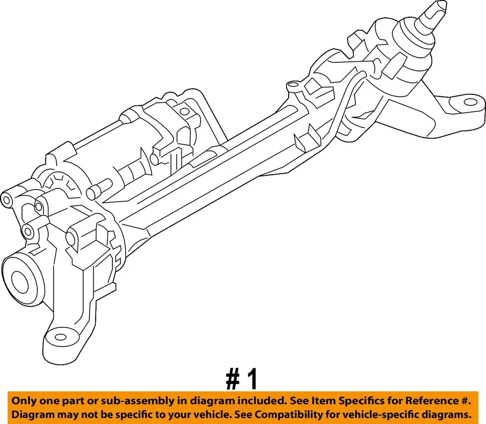 Used Rack and Pinion Assembly fits: 2016 Land rover Range rover sport power rack Foto 4 de 4