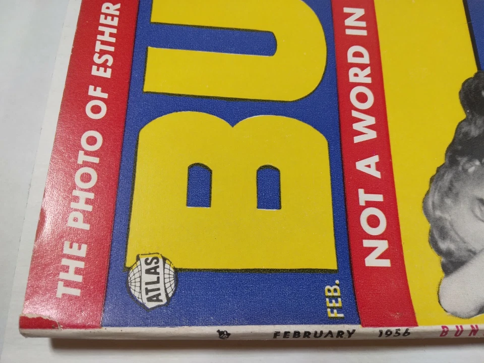 💥 BUNK MAGAZINE #1 VF ATLAS 1956 MARVEL COMICS MARILYN MONROE Marlon Brando MAD - Image 3 of 4