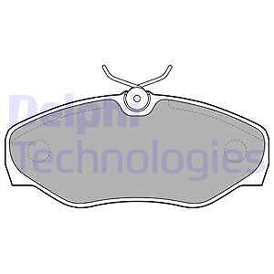 LP1695 Delphi Bremsbelagsatz, Scheibenbremse FüR Nissan,Opel,Renault,Vauxhall-image