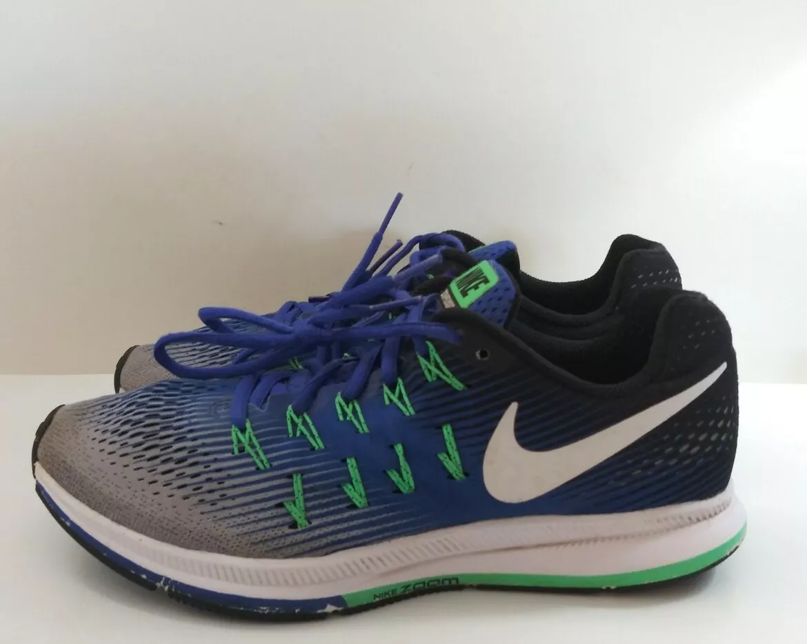 Repetirse Ardiente hada Nike Air Zoom Pegasus 33 2017 Blue Green White Running Shoes Men Sz 8 831352-008  | eBay