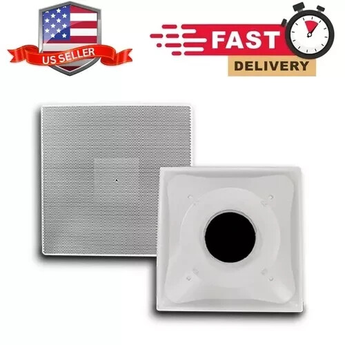 METAL-FAB LPRM8 Diffusore d'Aria di Ritorno Traforato 8" con Finitura Durevole, Bianco - Foto 1 di 5