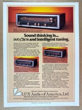 1981 Lux R3055 R3045 R3030 Tuner-Amplifiers vintage print Ad