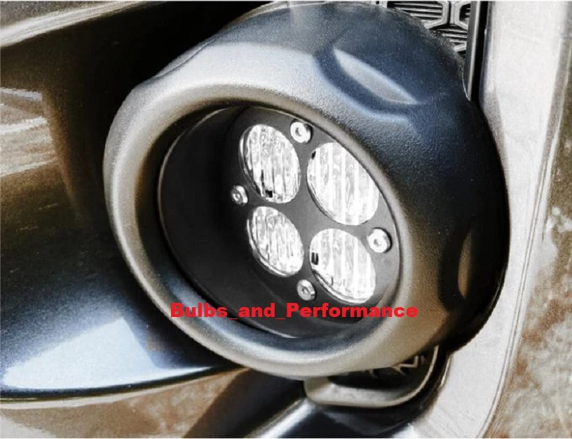 WHITE 6000K LED FOG LIGHTS w/ BRACKETS for TOYOTA TUNDRA TACOMA 4RUNNER 2010-23 - Image 3 of 4