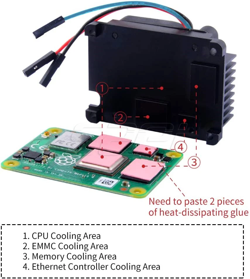 Raspberry Pi CM4 Compute Module 4 4GB/8GB Lite Wi-Fi (CM4104000/CM4108000) - Image 3 of 4