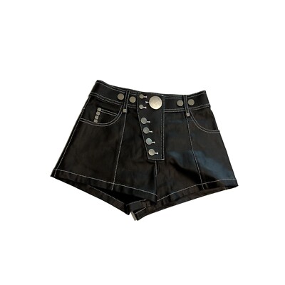Alexander Wang Coated Shorts in Black