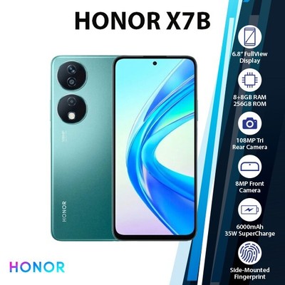 NEW HONOR X7B 8(8)GB+256GB Unlocked Dual SIM Android Cell Phone - GREEN