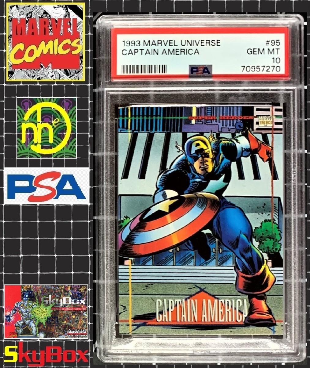1993 Marvel Universe - #95 Captain America - PSA 10 GEM MINT