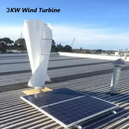 3KW 48V Vertikale Windkraftanlage Low Lärm Windgenerator mit Grid Wechselrichter - Bild 19 von 21