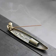 Vintage Metal Fisherman Incense Holder - Home Decorative Incense Stick Burner