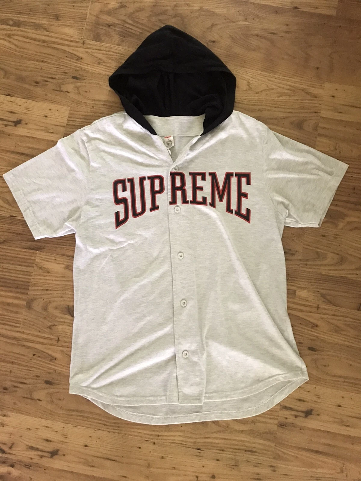 maillot de baseball à capuche suprême