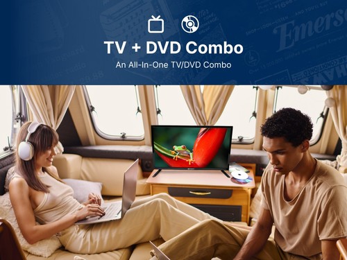 Emerson ETD-2450 24-inch Class HD LED Television with DVD Player, Black - Picture 2 of 12