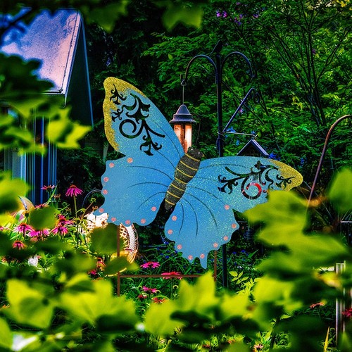 Butterfly Garden Stake Decorative Butterfly Yard Stake, Cute Insect Decor Metal - Picture 18 of 21