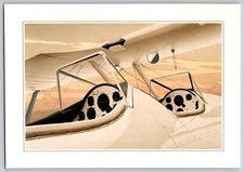 AVIATION ART ILLUSTRATION STEARMAN COCKPIT INSTRUMENTS 4X6 Postcard d'HERBIGNY