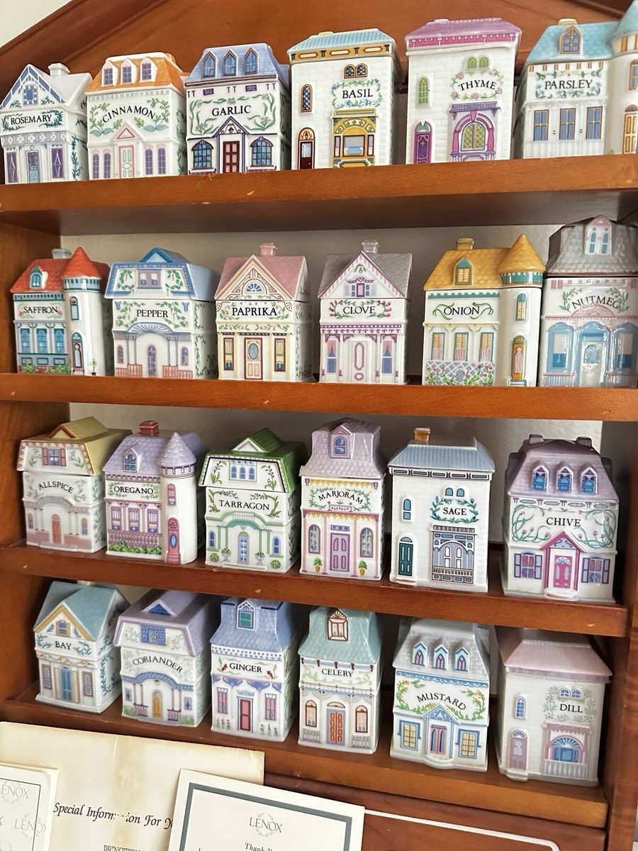 Vintage 1989 Lenox Spice Village COMPLETE 24 Set With