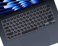 Russian Language Keyboard Cover Skin Compatible for 2024-2022 Macbook Air 15.3 I