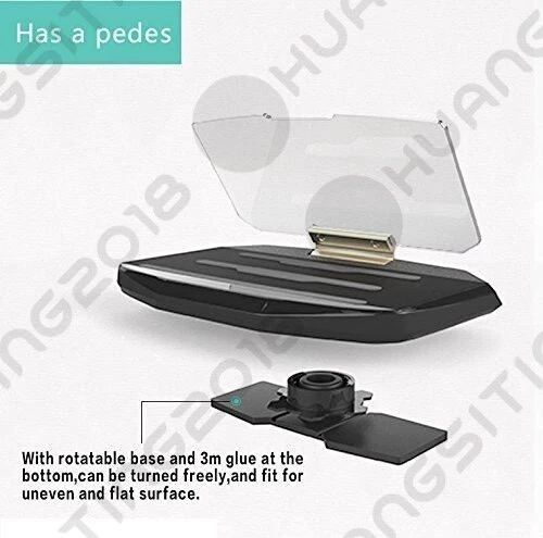 Car SUV GPS Navigation Holder HUD Head Up Display Projector Mobile Phone Bracket Foto 4 de 4