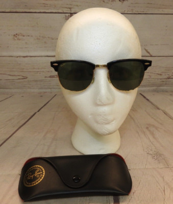 Vintage Bausch & Lomb USA Ray-Ban Clubmaster Black and Gold