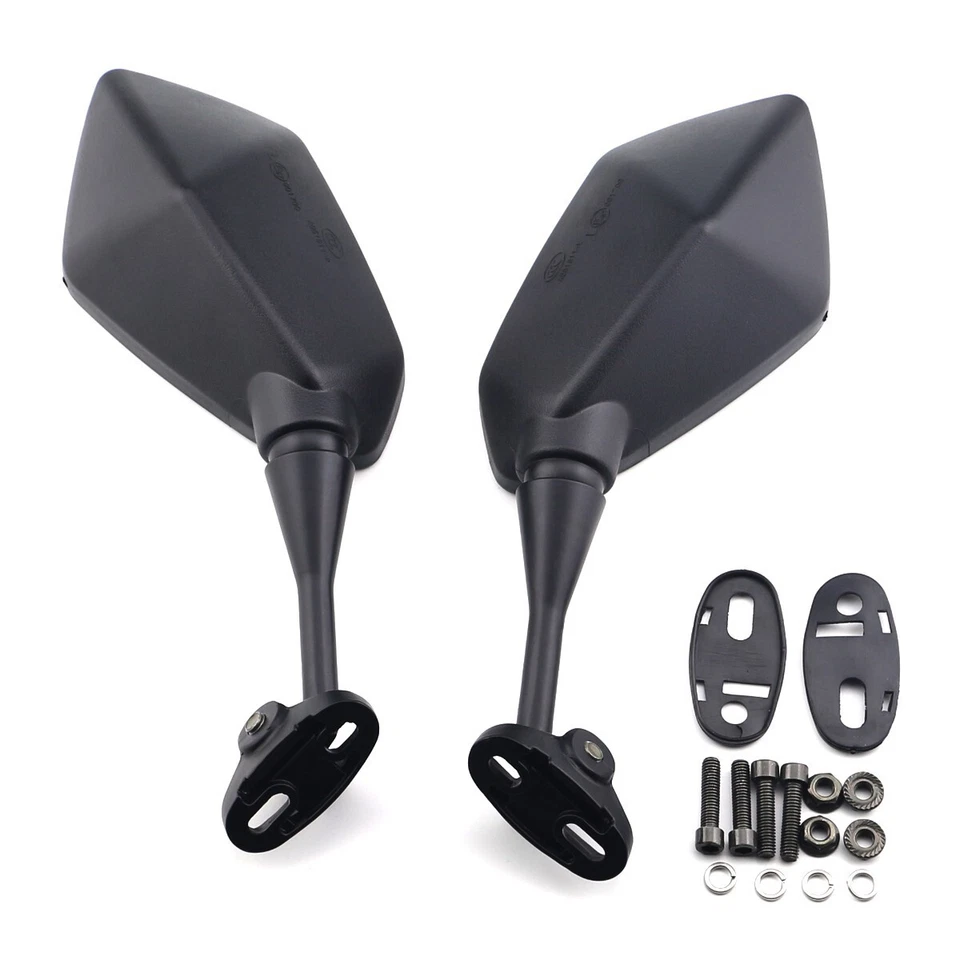 Left & Right Rearview Mirrors For Suzuki SV650 SV650S SV1000 SV1000S Black - Image 2 of 4