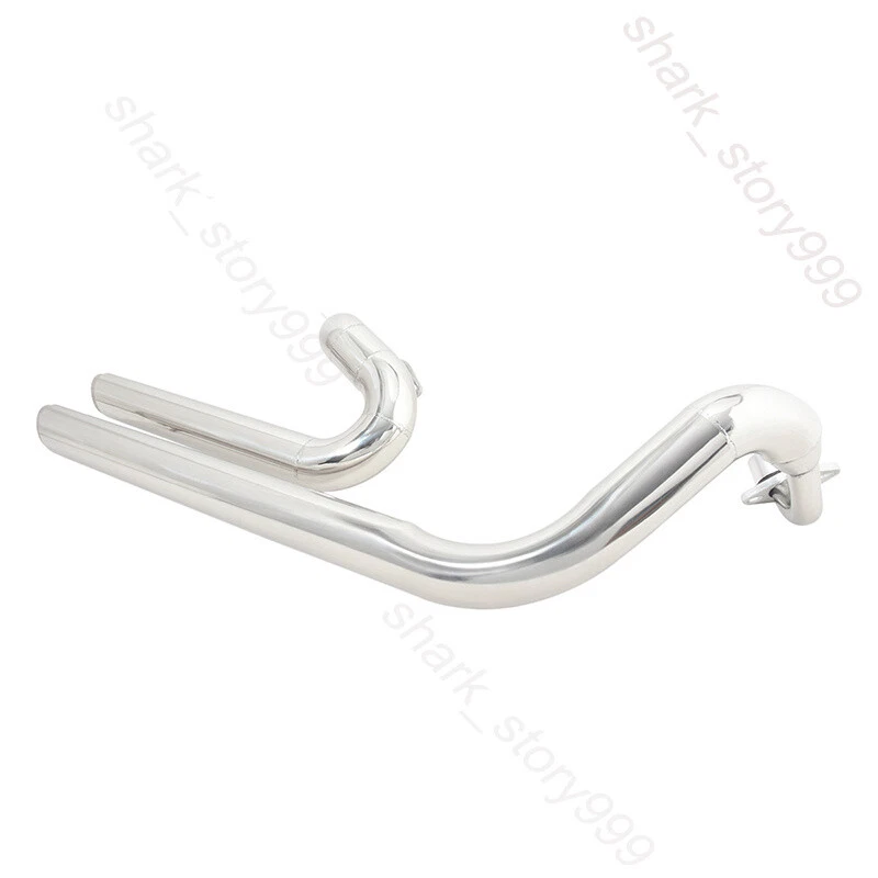 For Yamaha V Star 650 400 XVS 1998-2016 Slip On Whole Exhaust System Muffler Can - Image 2 of 4