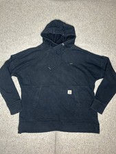 Carhartt Kids Unisex Black Pullover Hoodie Sweatshirt L 12/14 Relaxed Fit