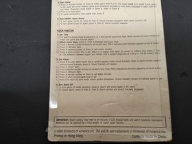 1990 Super Mario Bros. Luigi&rsquo;s Hammer Toss Nelsonic Game Watch - WORKING