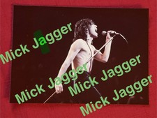 1970’s Mick Jagger - Rolling Stones Original Concert Photo Kodak Paper