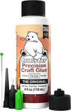Bearly Art Precision Craft Glue - The Original - 4fl oz - Tip Kit Included - Dri
