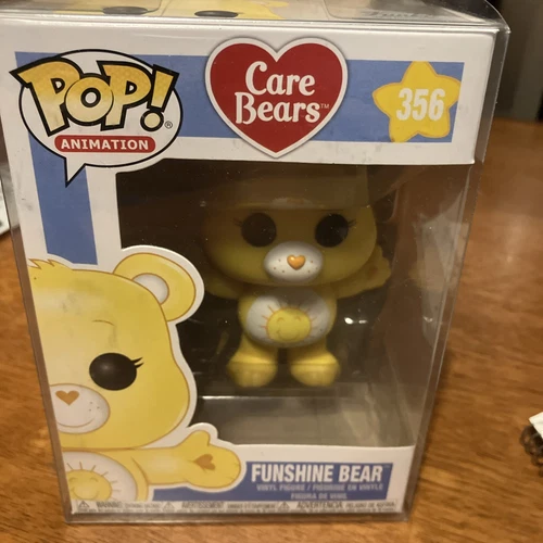 Funko Pop! Vinyl: Care Bears - Funshine Bear (Chase) #356 w/protector