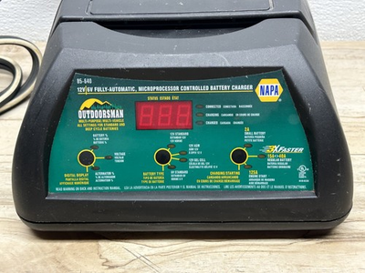 #ad NAPA Outdoorsman 85 640 Fully Automatic 6 12V Battery Charger 2A 125A $85.00