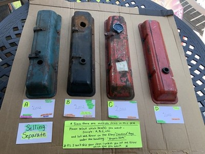 Small Block Chevy Valve Covers OEM CHEVY GM 283, 327, 350, Selling Separate