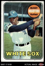 1969 Topps #97 Buddy Bradford White Sox 2 - GOOD