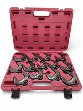 13PC 1/2'' DR Chrome Molybdenum CR-MO Jumbo CROWFOOT WRENCH SET SAE METRIC