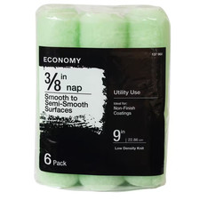 Economy 9 In. X 3/8 In. Knit Paint Roller Cover 6-Pack 