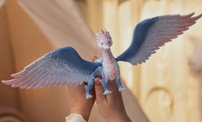 Schleich Bayala -  13'' CRYSTAL DRAGON FIGURINE c/w  Movable Wing 