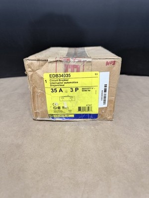 Square D EDB34035 3P Circuit Breaker 35A 480V
