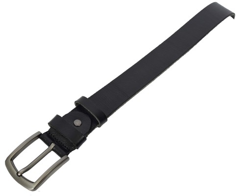 Mens Leather Pin Buckle Belt For Jeans Work Everyday Use Casual Style A05 Black - Picture 14 of 24