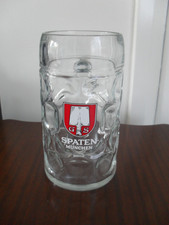 Large Beer Stien Mug 1ltr Sprtan Munchan Logo Made in Austria