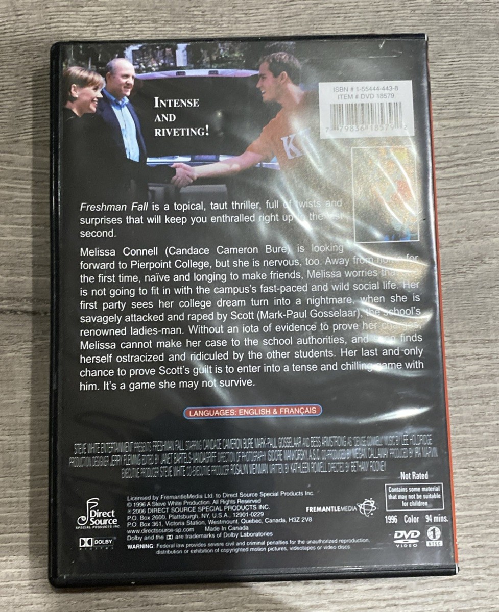 Freshman Fall (DVD, 2006) ( She Cried No 1996 Drama, Lifetime