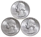 Choice Unc 1948 P+D+S Washington Quarter Gem BU Collection Lot Set *2289