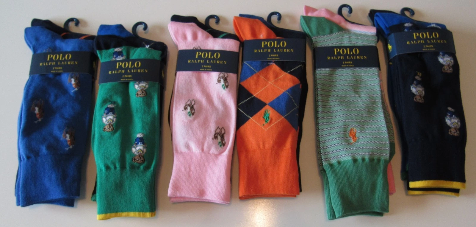 Polo Ralph Lauren Mens 2 Pack Dress Socks 10-13 Nwt