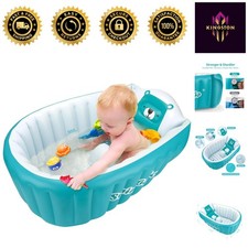Safety First: Inflatable Toddler Bathing Tub with Non-Slip Cushion for Ages 0-5
