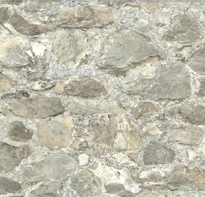 RoomMates Weathered Stone Peel & Stick Wallpaper 1 ROLL Gray & Almond RMK9096WP