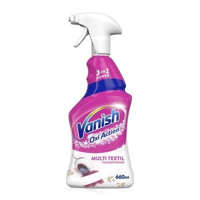 Vanish Oxi Action Multi-Textil Fleckenentfernerspray 660 ml (1er Pack), Pink 